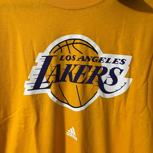 NWT Los Angeles Lakers Adidas Tee Men’s size XXL NBA Basketball Shirt - Picture 2 of 6
